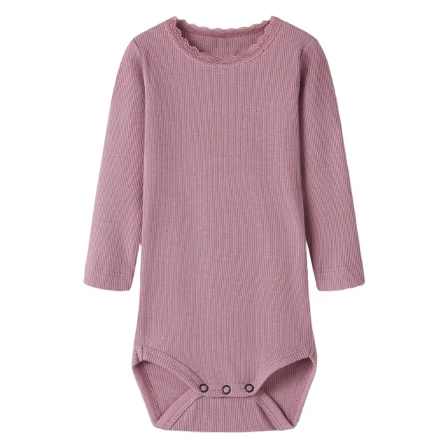 NAME IT BABY romper - roze/lila