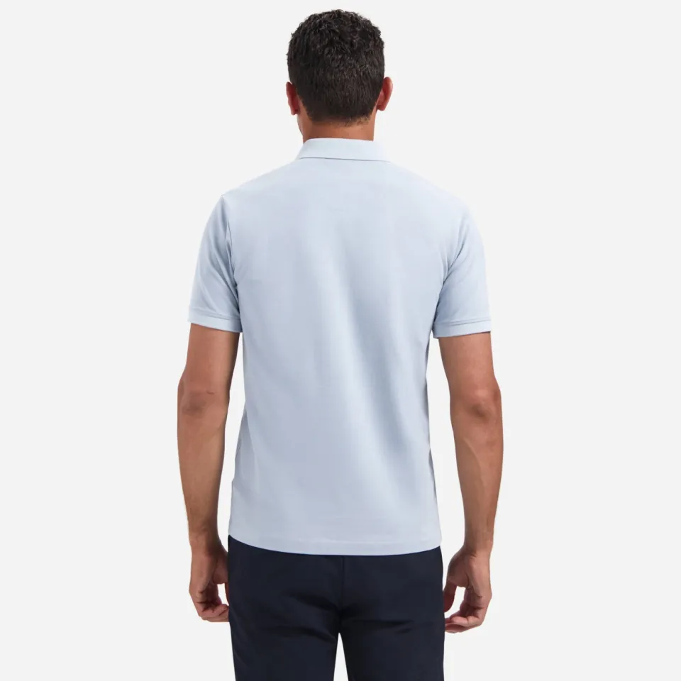No Excess regular polo lichtblauw dusty blue, foto 4