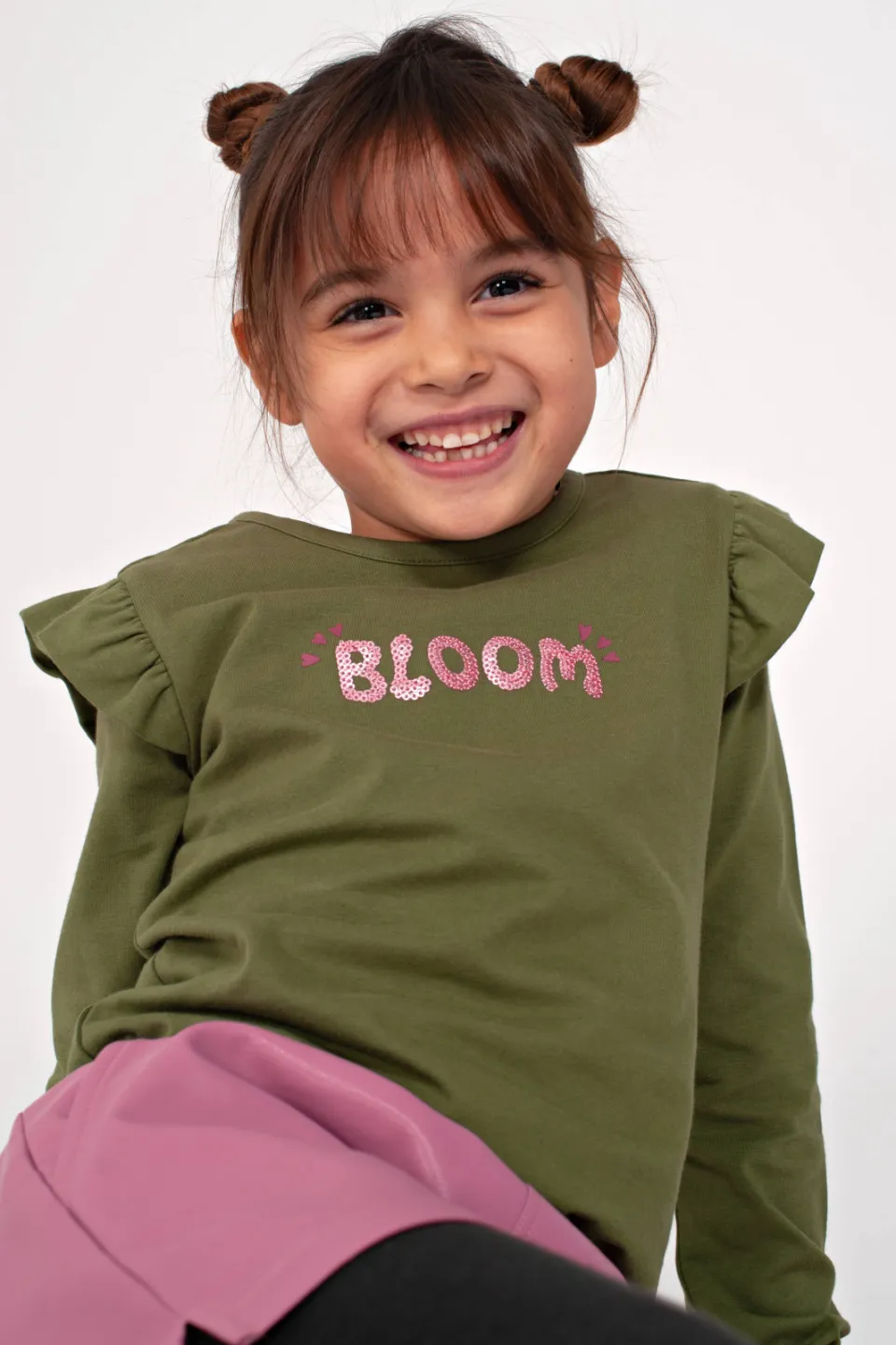 Jubel Moon Flowers imitatieleren korte broek roze, foto 7
