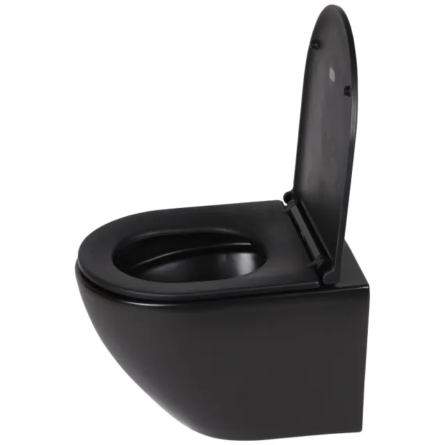 Differnz Rimless wandtoilet zwart