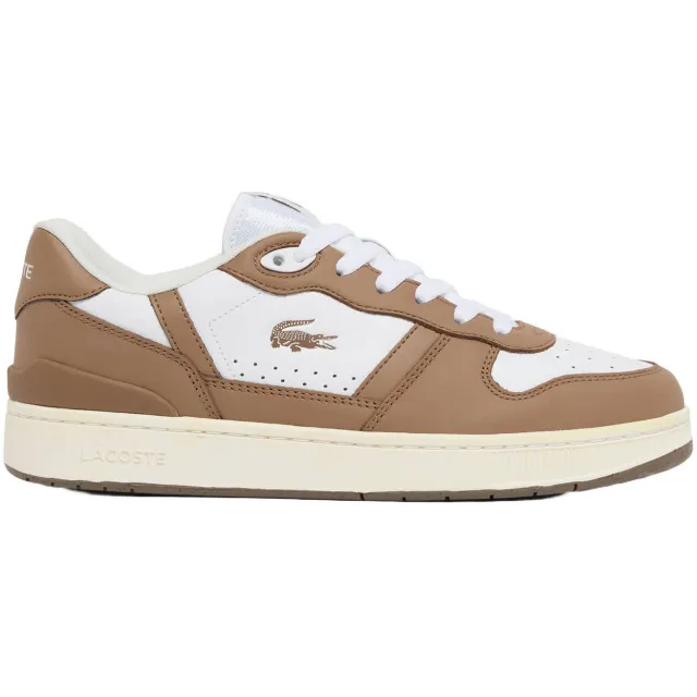 Lacoste sneakers - wit/bruin