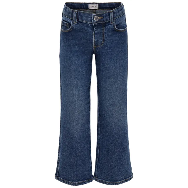 Only KIDS ONLY MINI KMGBLAIR regular waist wide leg jeans - donkerblauw Dark blue denim