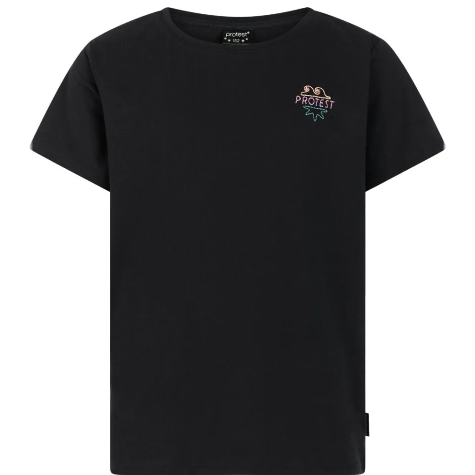 Protest T-shirt met backprint zwart, foto 2