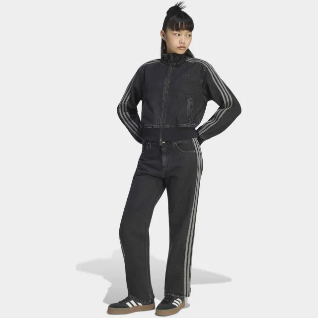 Adidas Originals Firebird straight leg jeans - zwart Black