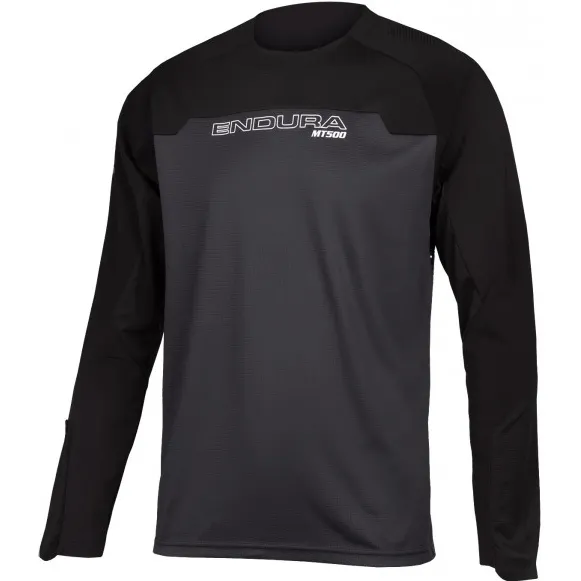 Endura MT500 Burner fietsshirt lange mouwen zwart/grijs