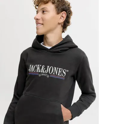 Jack & Jones JUNIOR hoodie met logo - zwart, foto 6