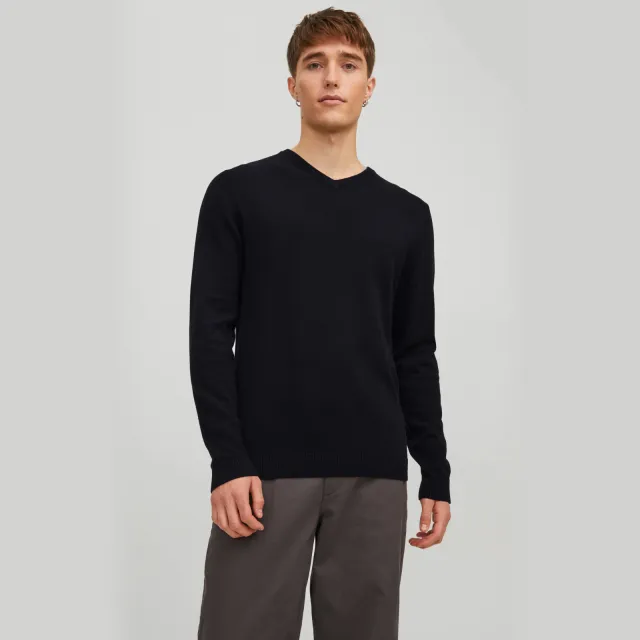 Jack & Jones ESSENTIALS pullover gebreid zwart