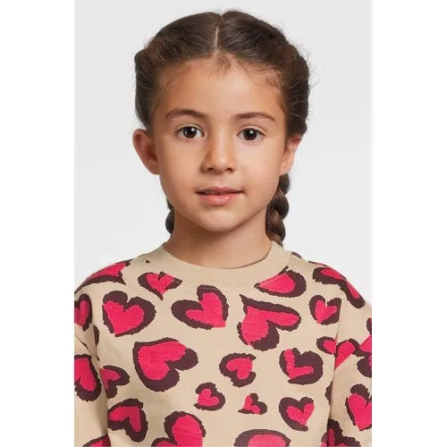 Orange Stars sweater met hartjes print Mathilde beige, foto 5