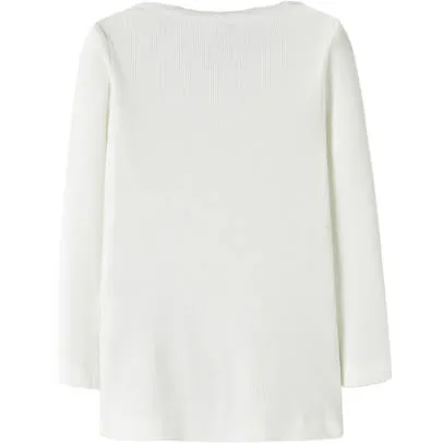 NAME IT MINI ribgebreide longsleeve wit, foto 2