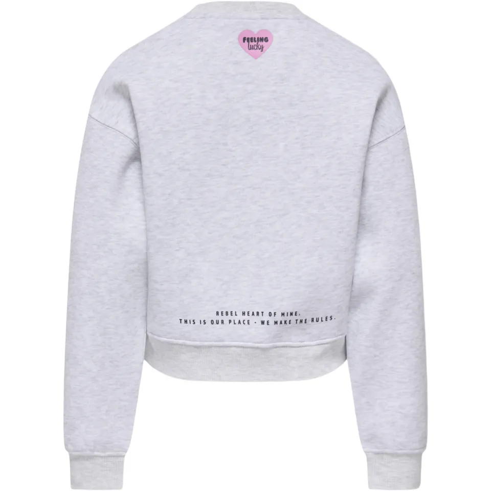 KIDS ONLY GIRL sweater met backprint - grijs, foto 2