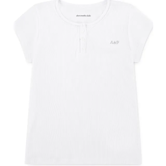 Abercrombie & Fitch t-shirt wit rib gebreid, foto 2
