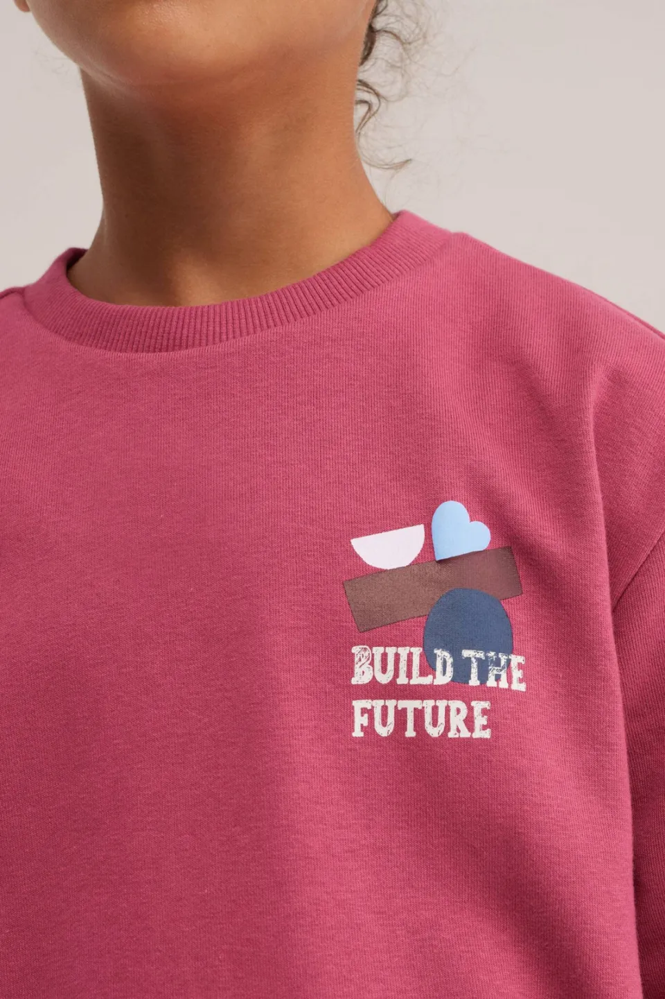 WE Fashion sweater met backprint - roze, foto 8