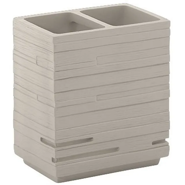 Sapho Tandenborstelhouder Sapho Quadrotto Vrijstaand 11.5x10.2x6.2 cm Polyresin Beige