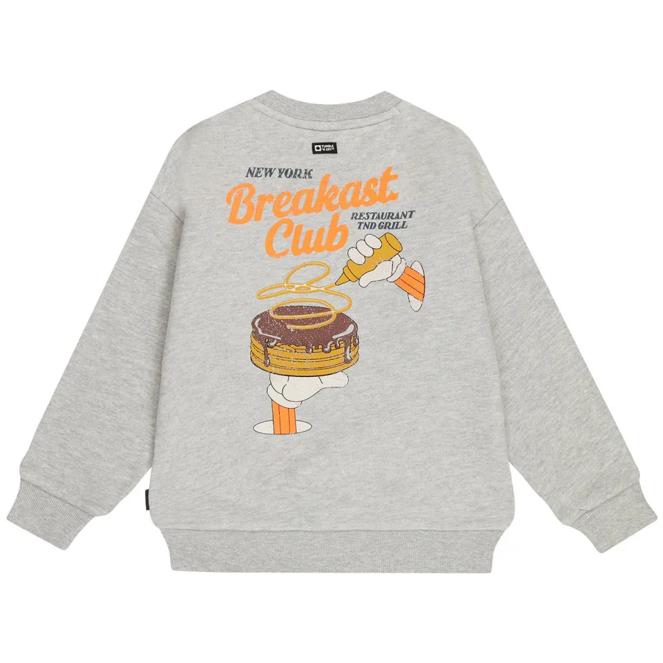 Tumble 'n Dry sweater met borduursels en backprint - lichtgrijs, foto 2