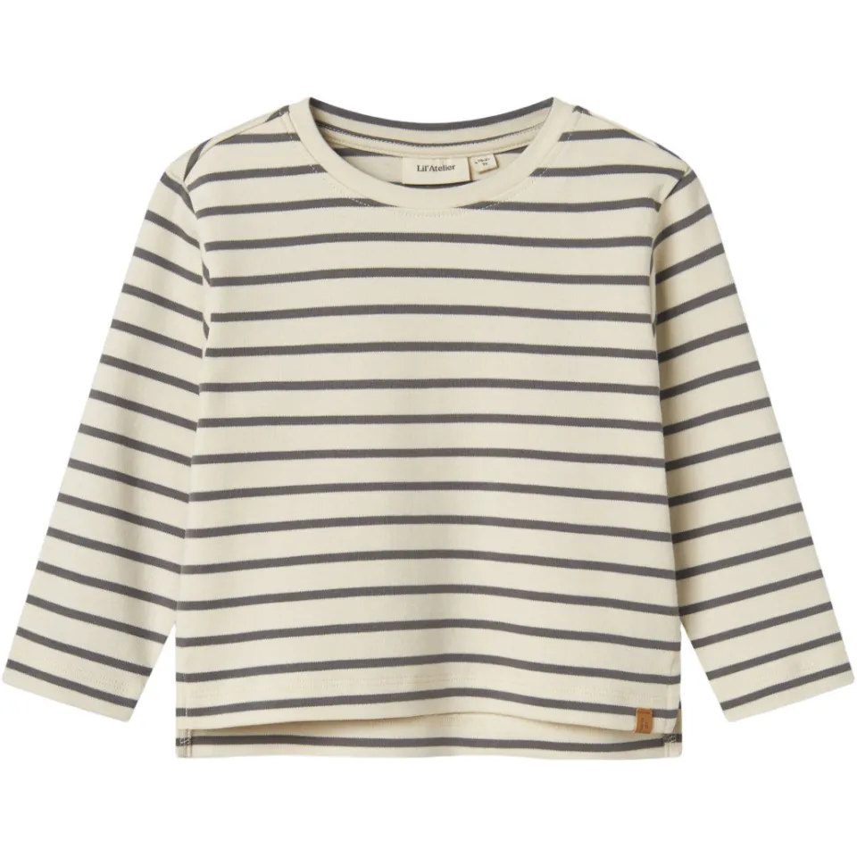 Lil' Atelier MINI longsleeve ecru gestreept, foto 2