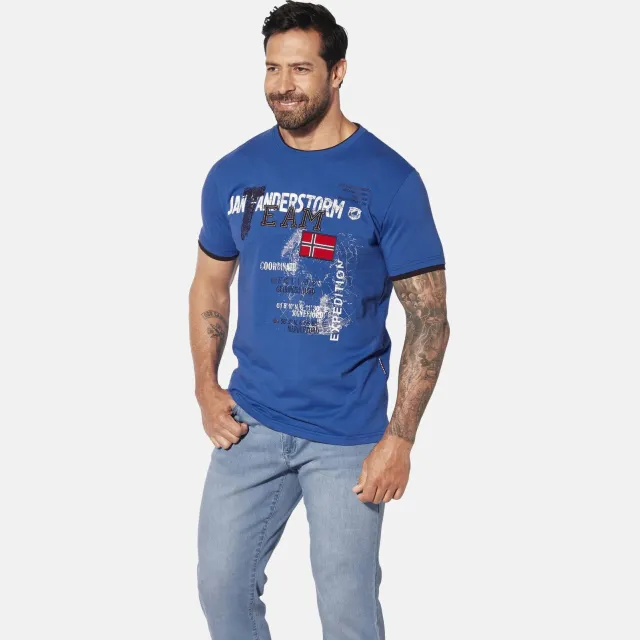 Jan Vanderstorm Sölve t-shirt koningsblauw