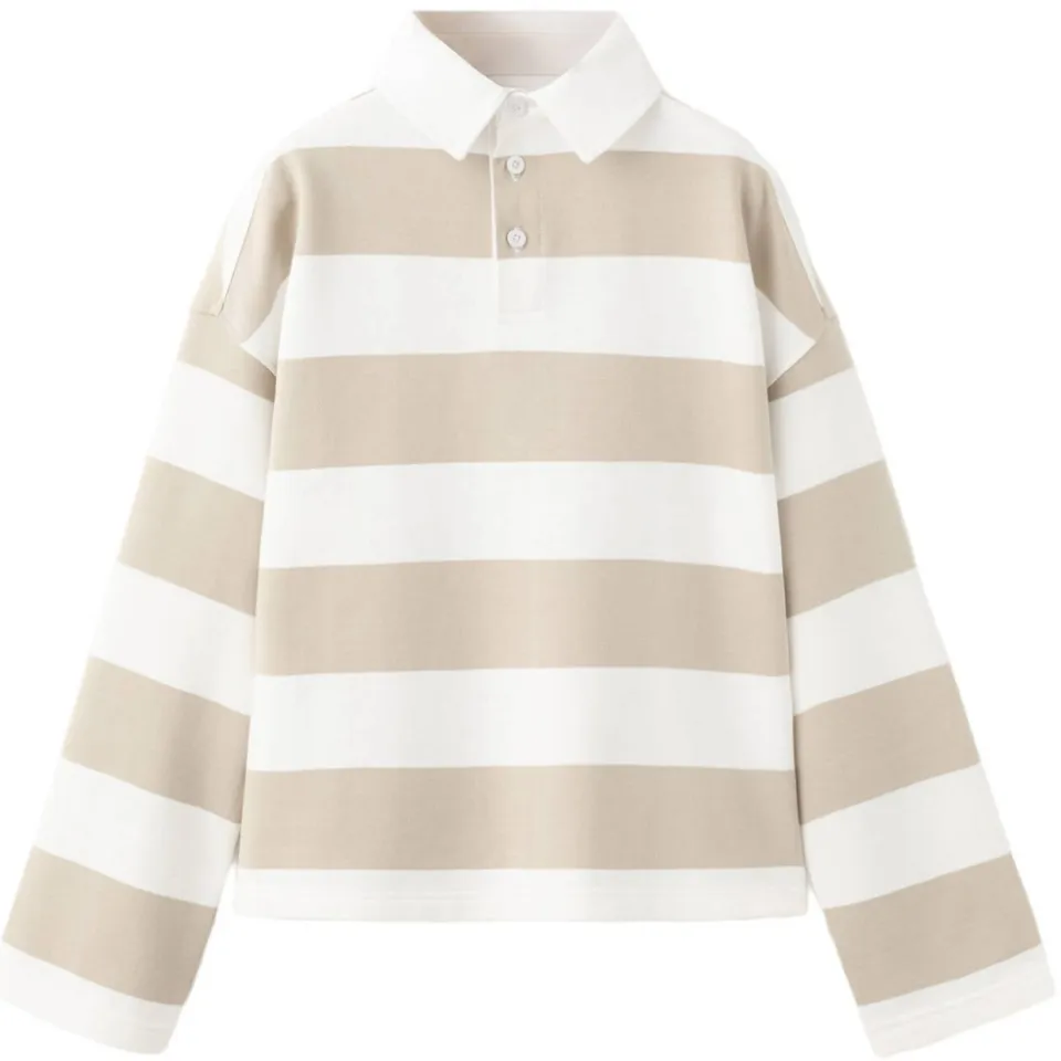 Mango Kids gestreepte polo - zand, foto 2
