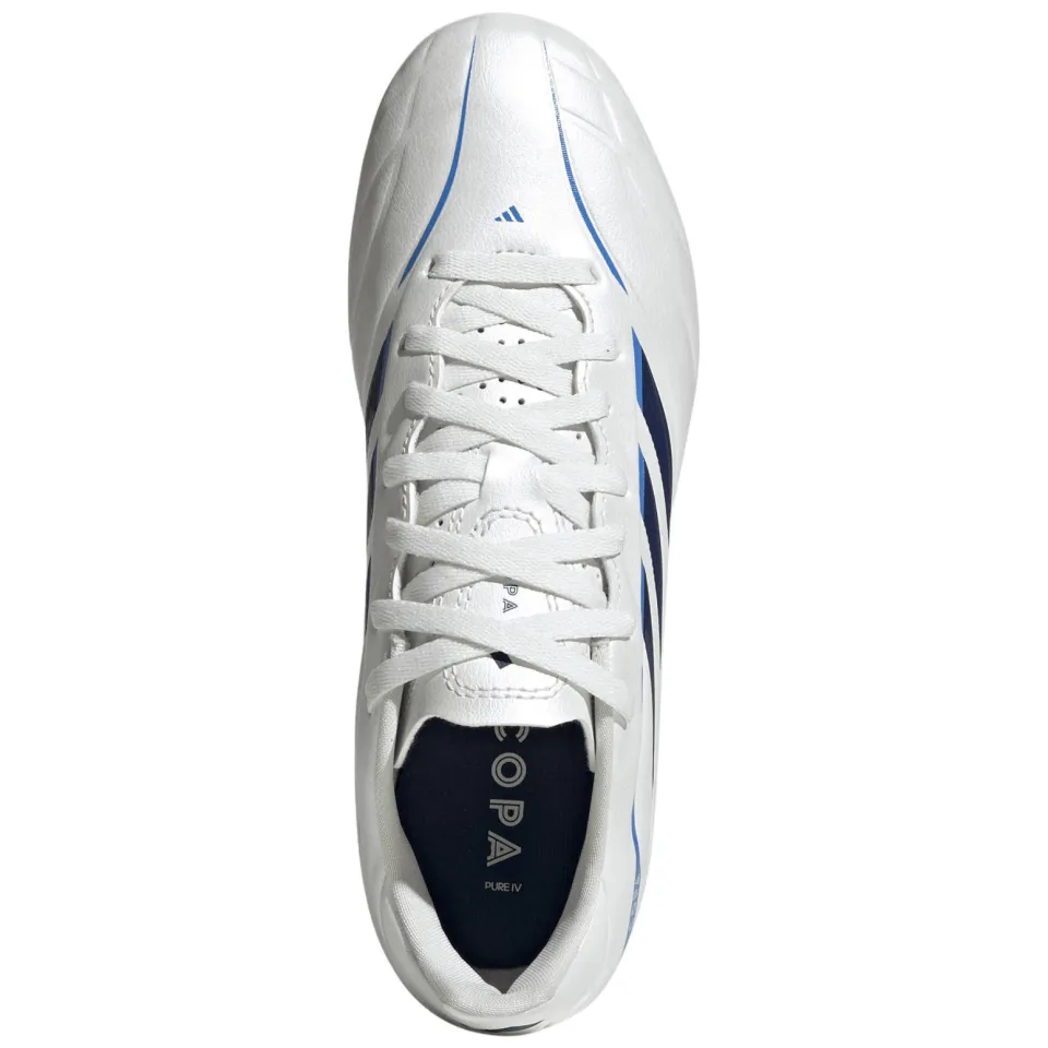 Adidas Performance Copa Pure IV Club junior imitatieleren voetbalschoenen - wit/blauw, foto 2