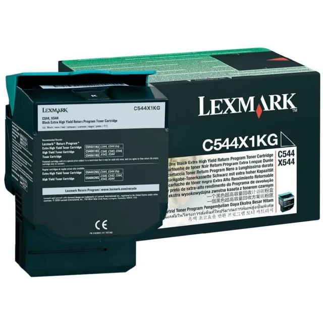 Lexmark C544, X544 Zwart 6K return prog