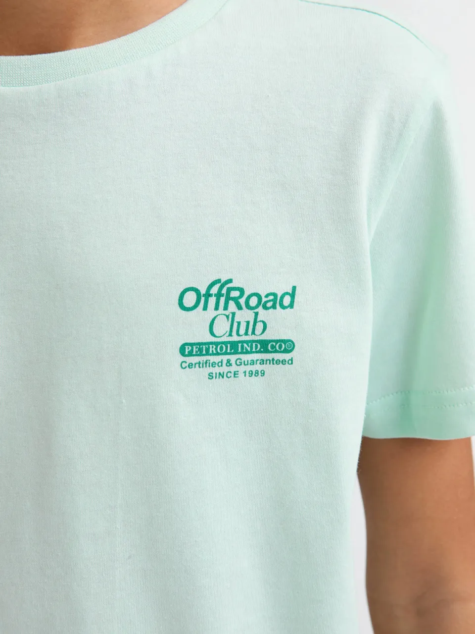 Petrol Industries t-shirt met backprint mintgroen, foto 5