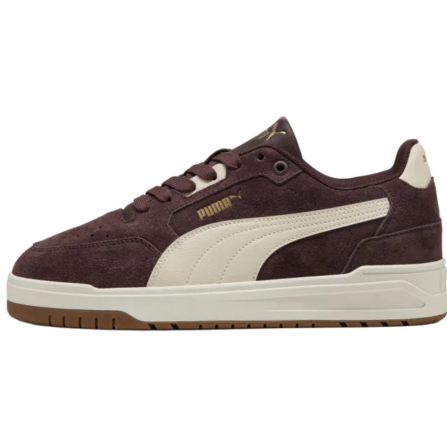 Puma Shuffle Downtown suède sneakers - bruin/wit, foto 2