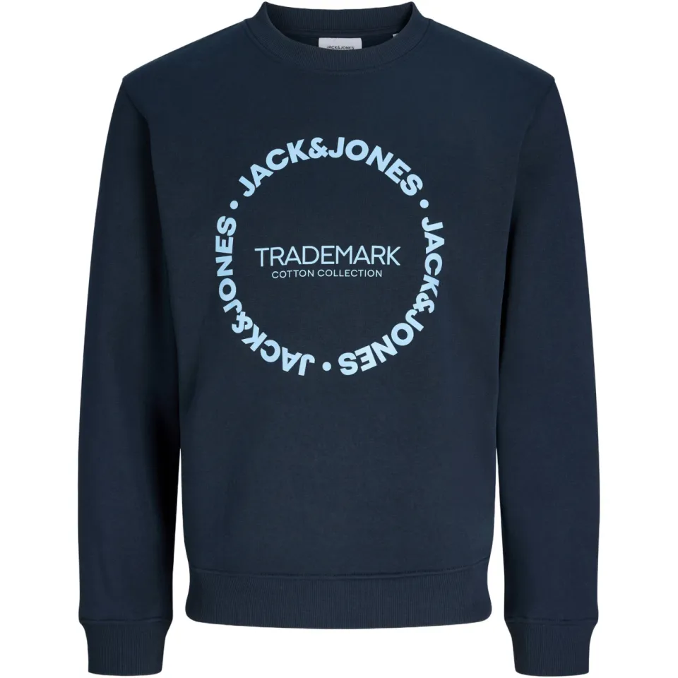 Jack & Jones JUNIOR sweater met tekst - donkerblauw, foto 2