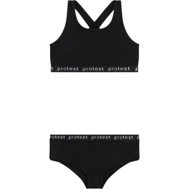 Protest crop bikini PRTBEAU JR zwart True Black