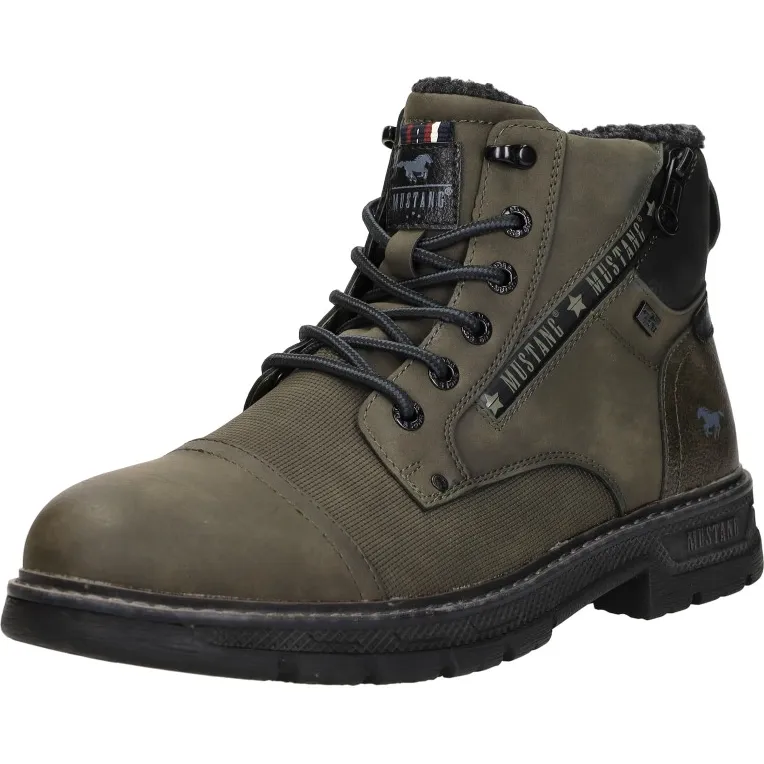 Mustang Veterschoenen Hoog khaki, foto 3