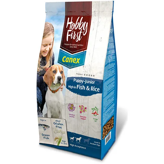 HobbyFirst Canex Puppy Junior Vis & Rijst hondenvoer