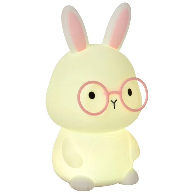 Lucide Pincha Rabbit oplaadbare tafellamp beige