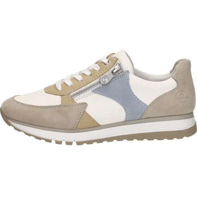Rieker 273153 lage sneakers gebroken wit, foto 2