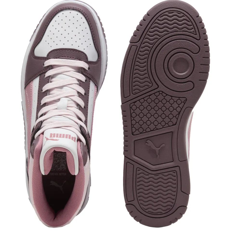 Puma Rebound Slam Mid sneakers donkerbruin/roze, foto 5