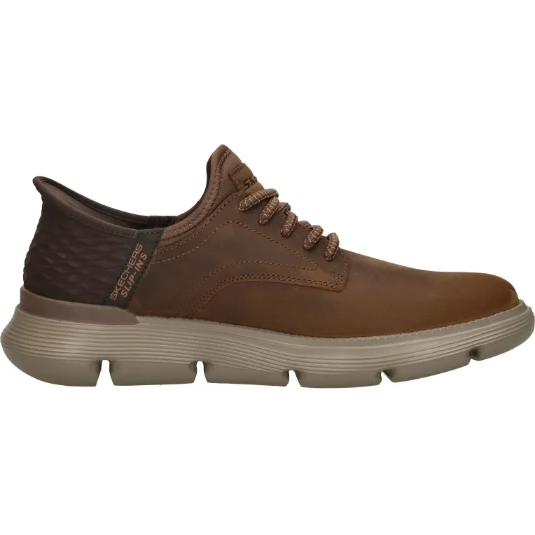 Skechers Garza-Gervin instappers donkerbruin