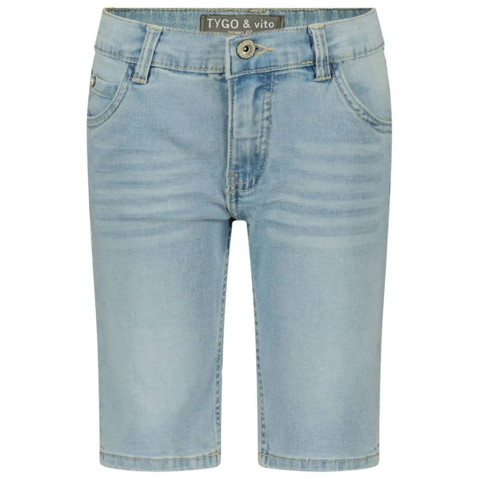 TYGO & vito Quinn jeansshort lichtblauw extra light used, foto 2