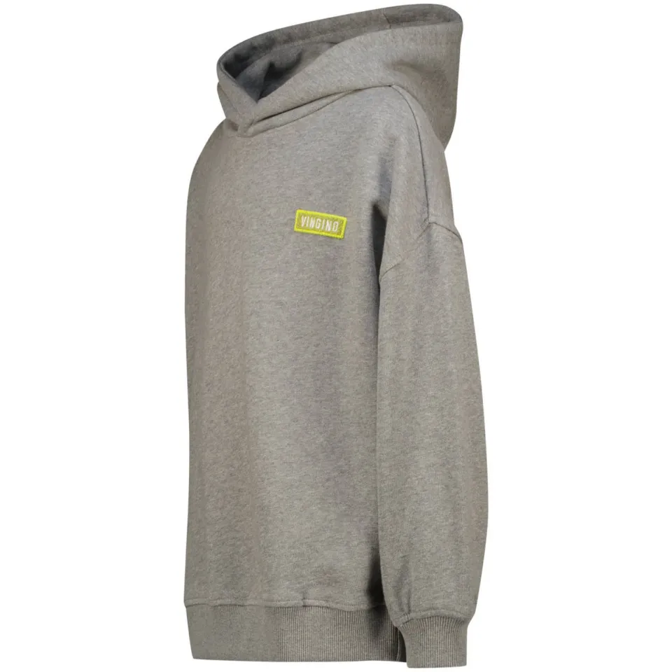 Vingino oversized hoodie met backprint - grijs, foto 4