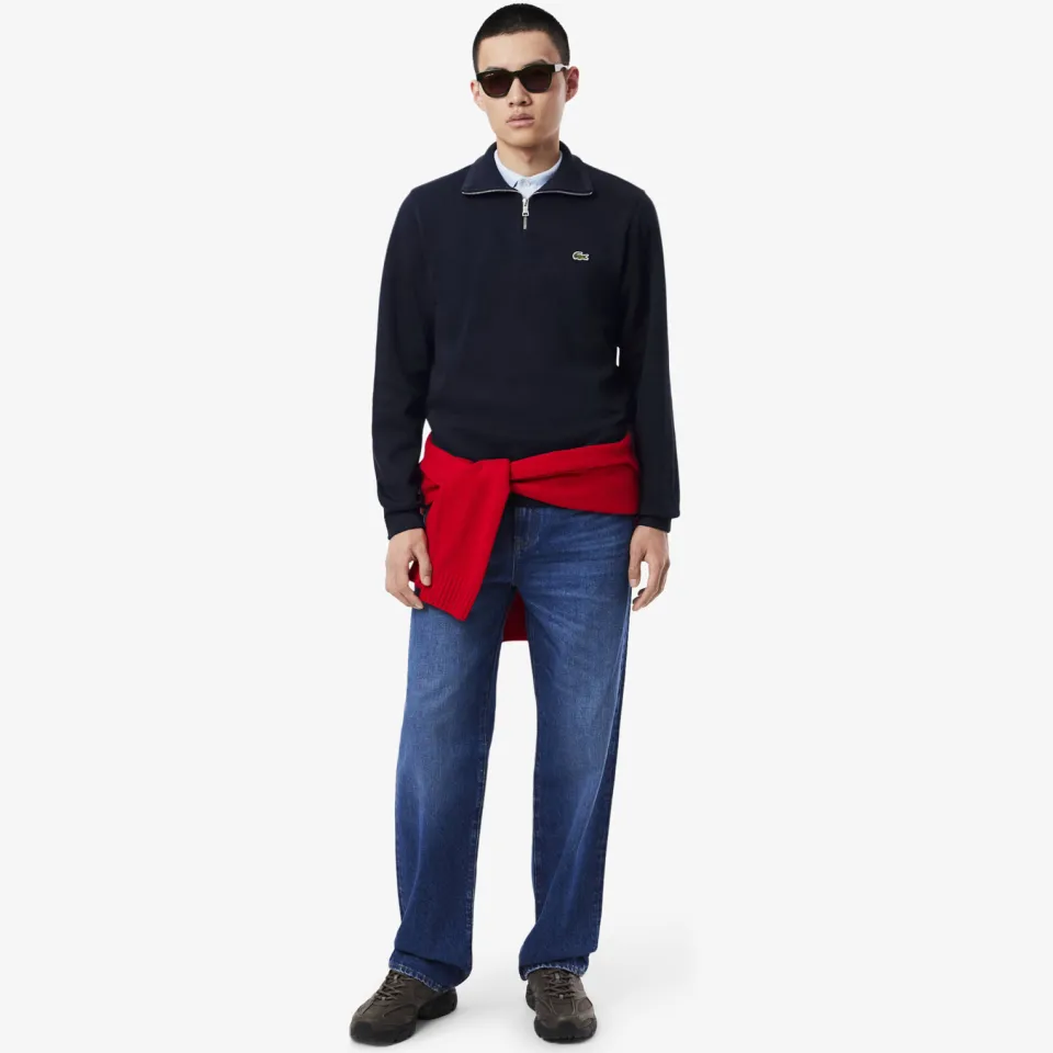 Lacoste sweater donkerblauw navy blue., foto 3