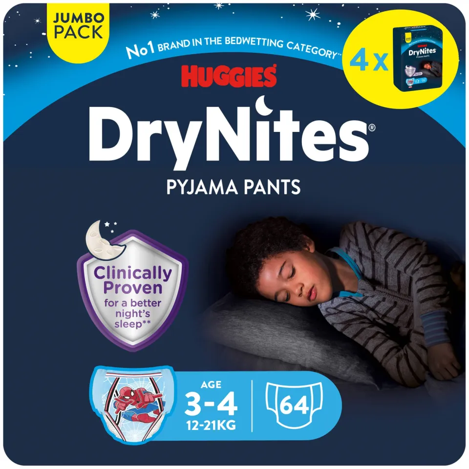 Huggies DryNites luierbroekjes jongens 3-4 jaar, foto 3