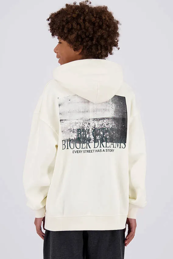 Raizzed oversized hoodie met backprint - ivoor, foto 5