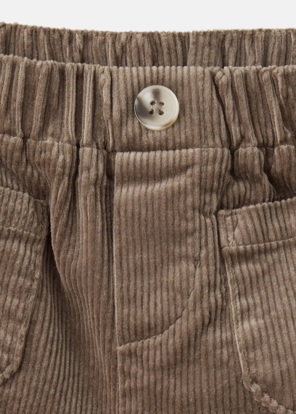 Mango Kids corduroy casual broek - bruin, foto 5