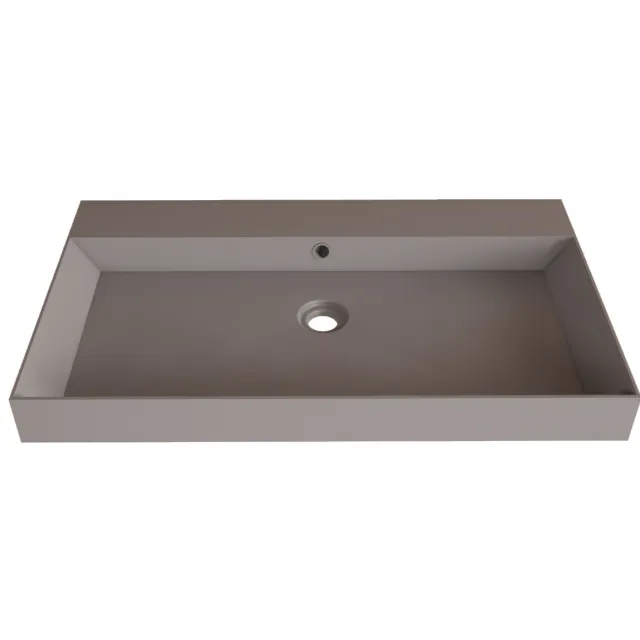 Gliss Design Lako wastafel 80 cm mat leigrijs