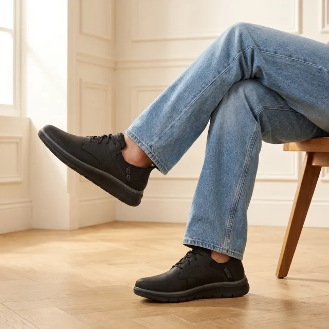 Skechers Slip-ins Orell Yates instappers zwart, foto 6