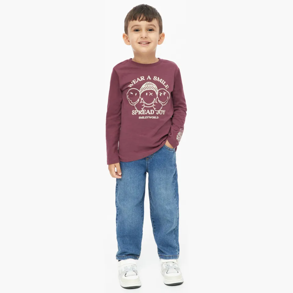 s.Oliver tapered jeans - mediumblauw