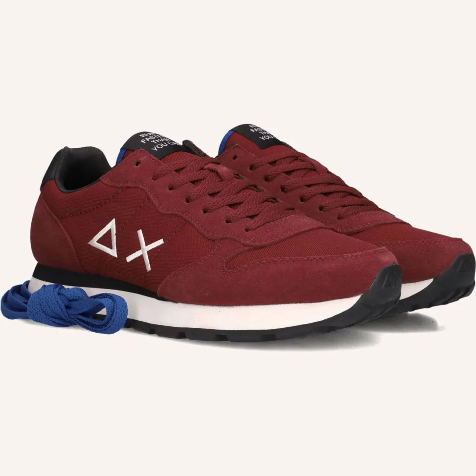 Sun68 Tom Solid lage sneakers bordeaux, foto 6
