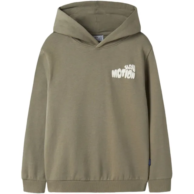 NAME IT KIDS hoodie met backprint - groen
