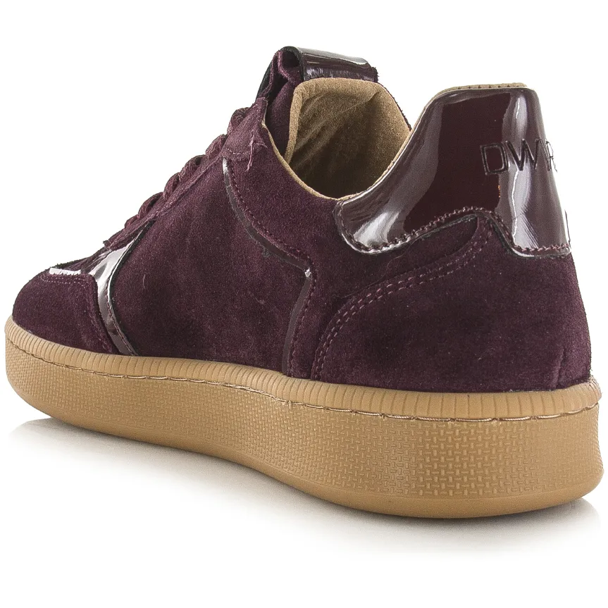 DWRS Mirabel leren sneakers bordeaux, foto 4