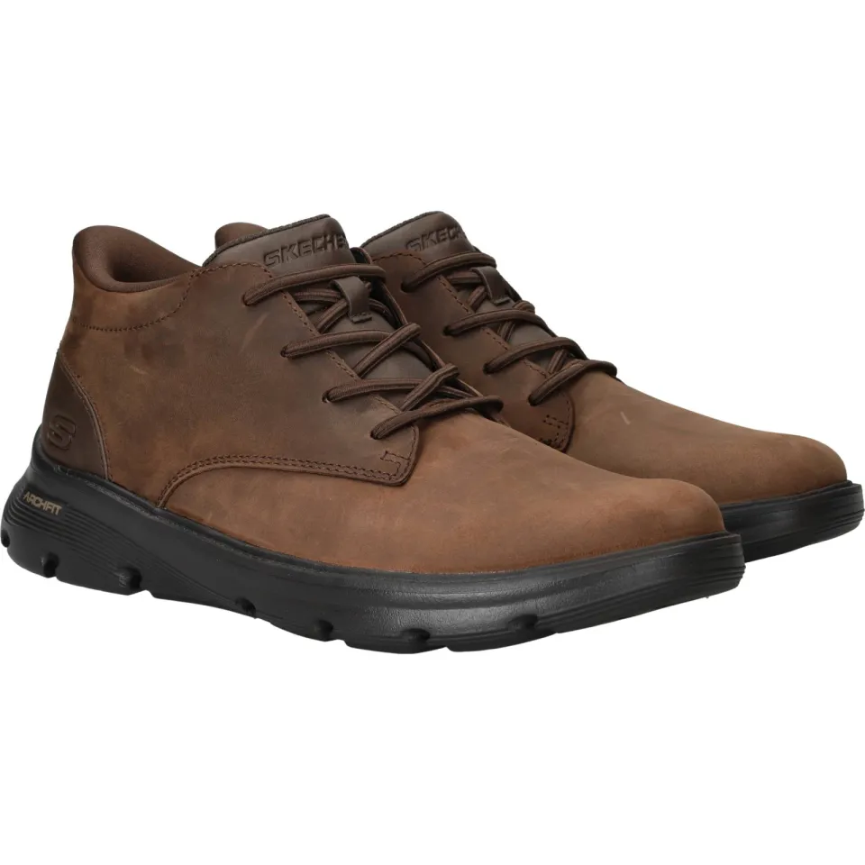 Skechers Arch Fit Garza veterschoenen donkerbruin, foto 3