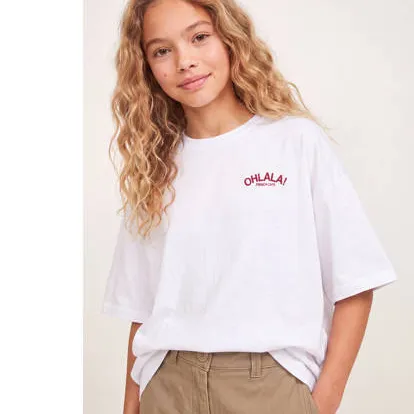 JJXX GIRL t-shirt met backprint wit, foto 6