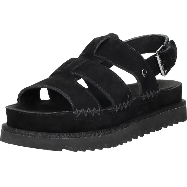 Warmbat Wenlock sandalen zwart, foto 3