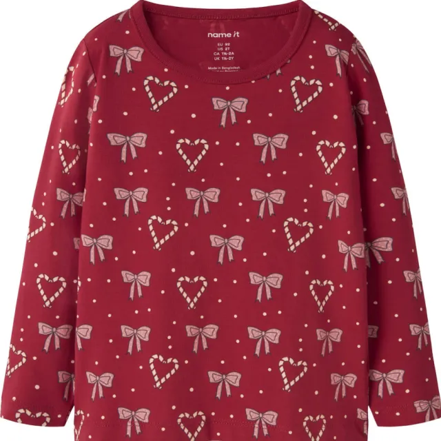 NAME IT MINI longsleeve rood