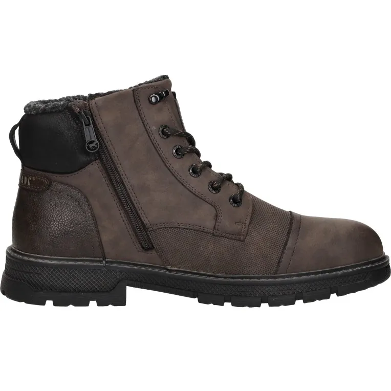 Mustang Veterschoenen Hoog Donkerbruin